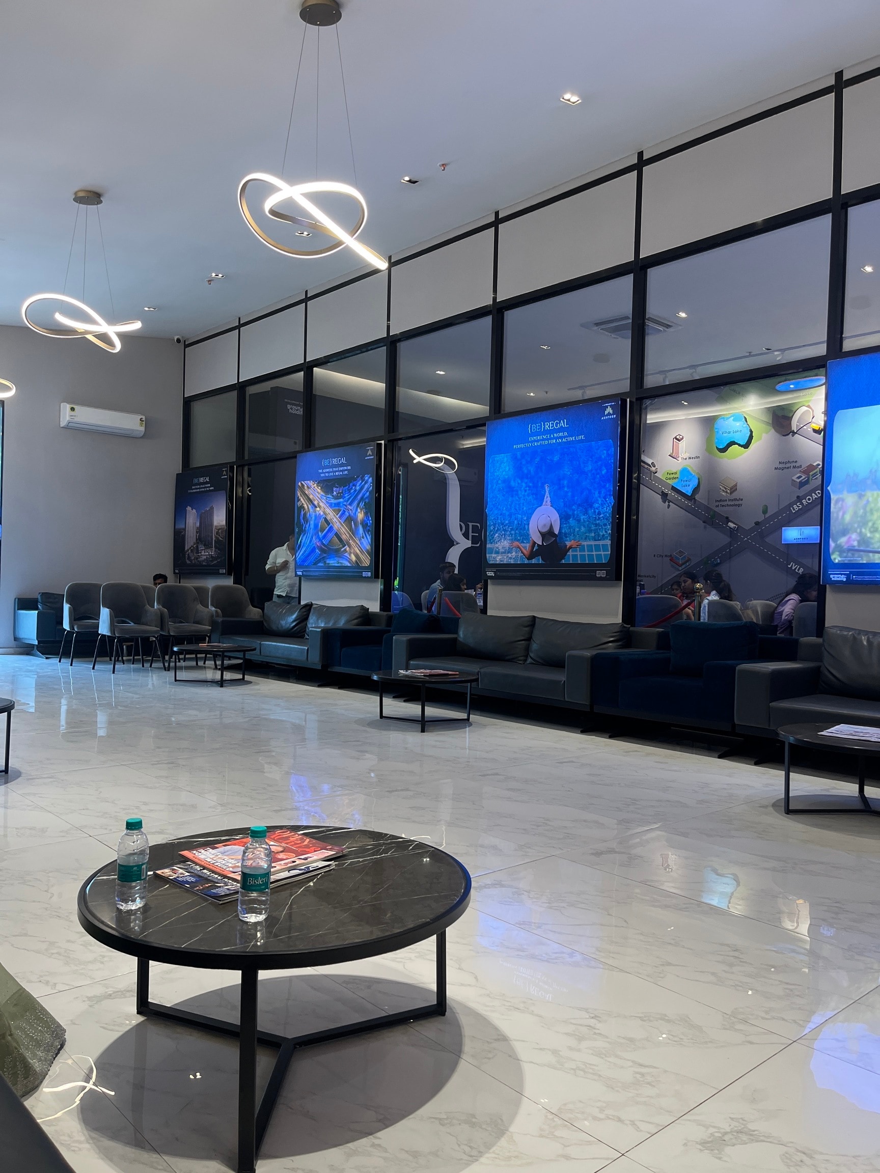 Real-estate projects and sales centres