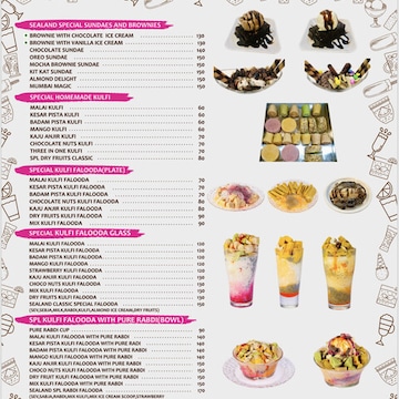 Faloda Menu