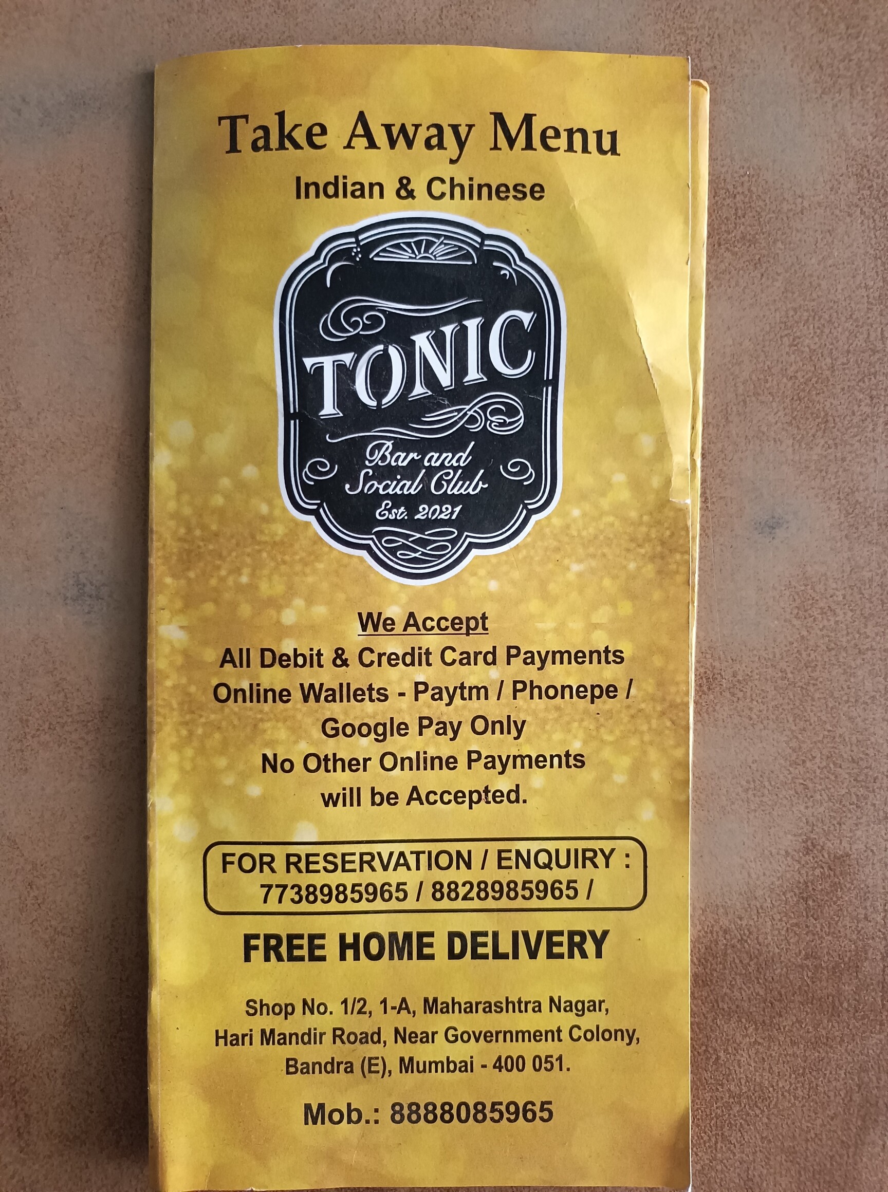 Tonic Bar & Restaurant in Bandra East,Mumbai - Best Restaurants near me in  Mumbai - Justdial