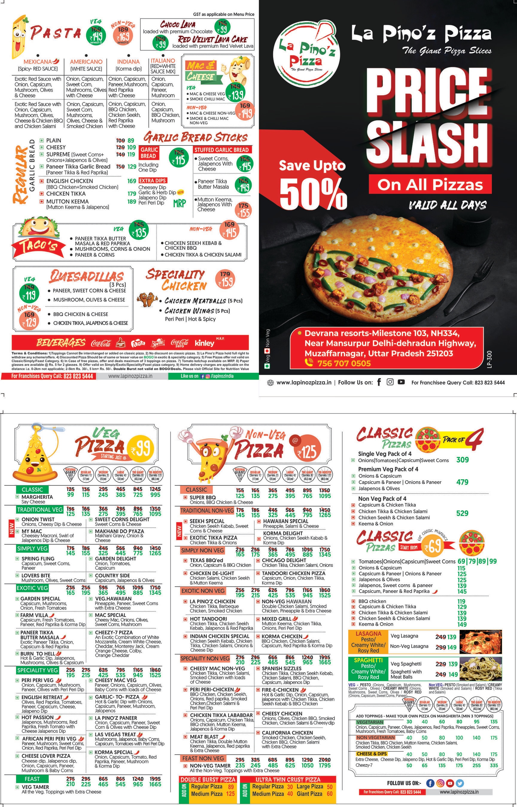 pinoページ La Pino'Z Pizza in Mansurpur,Muzaffarnagar - Best Pizza Outlets