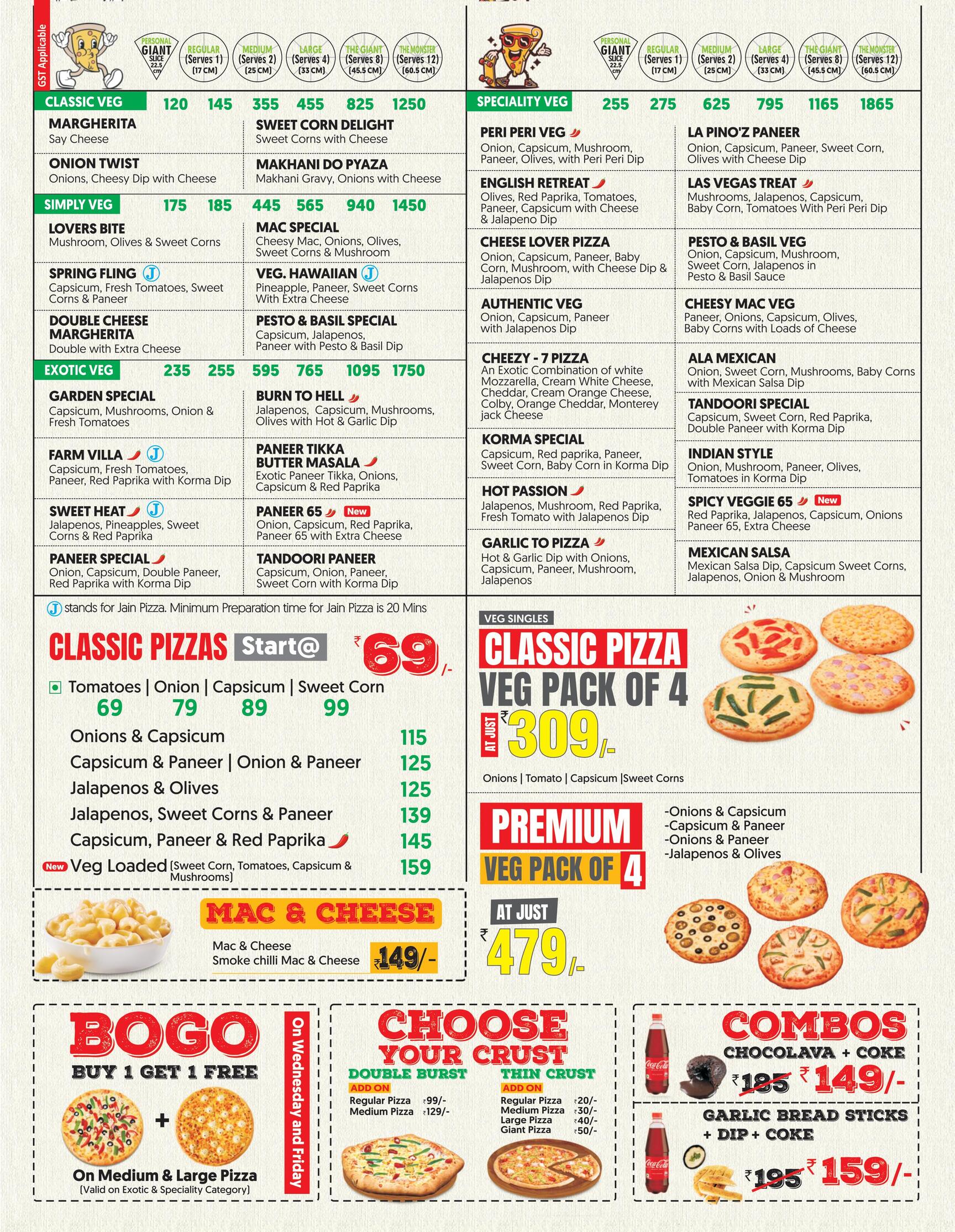 La Pino'Z Pizza Mysore in Gokulam,Mysore - Book a Table - Best