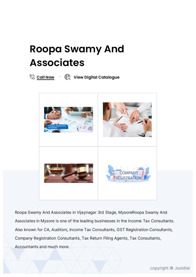 Roopa Swamy And Associates
