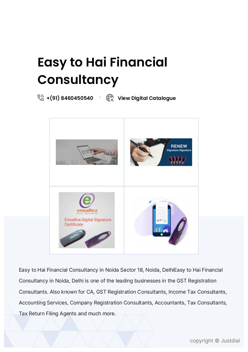 Easy to Hai Financial Consultancy