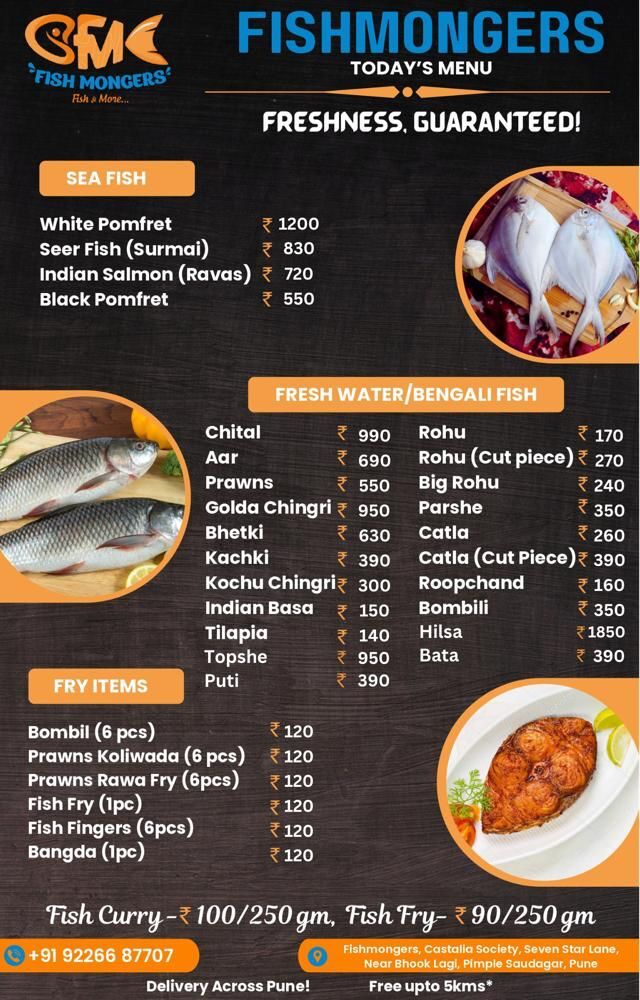 Fishmongers in Pimple Saudagar Pune Best Fish Retailers near me in Pune Justdial