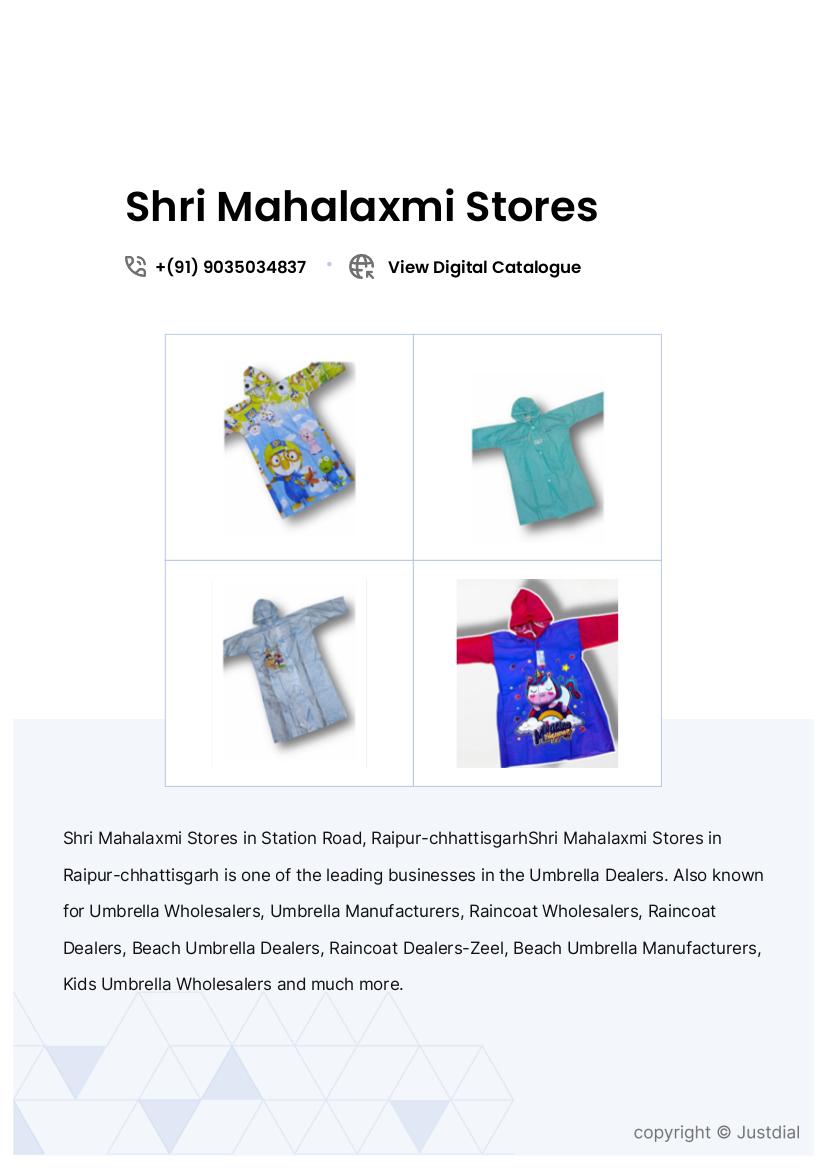 ZEEL WF WBS 20 Raincoat in Raipur-Chhattisgarh at ₹ 292 Pc by