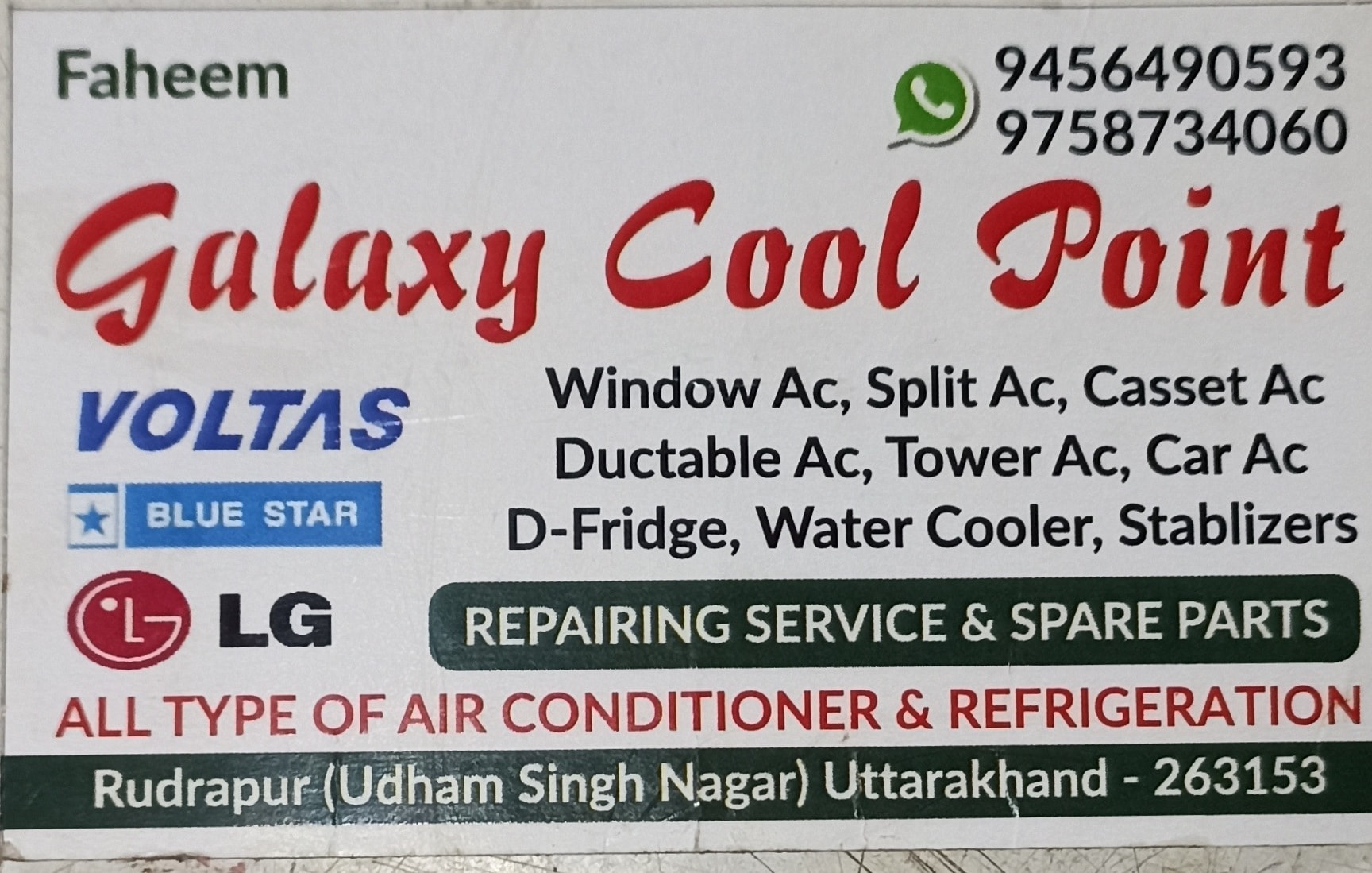Galaxy Cool Point in Avas Vikas,Rudrapur - Best AC Repair & Services ...