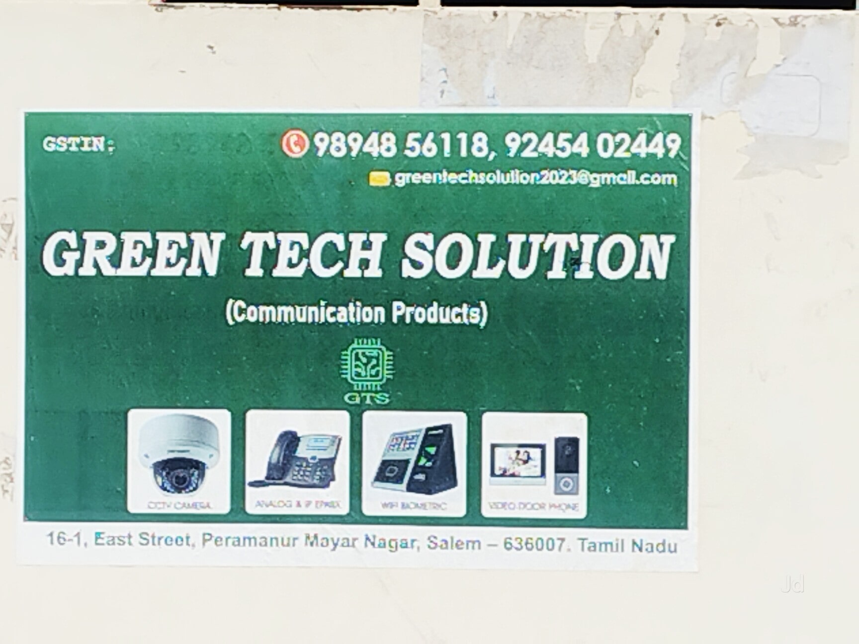 Green Tech Solution in Peramanur,Salem - Best CCTV Dealers near me in Salem  - Justdial