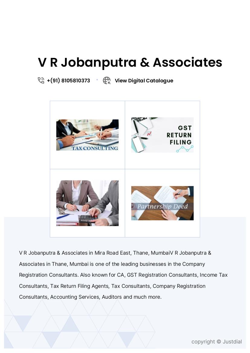 V R Jobanputra & Associates