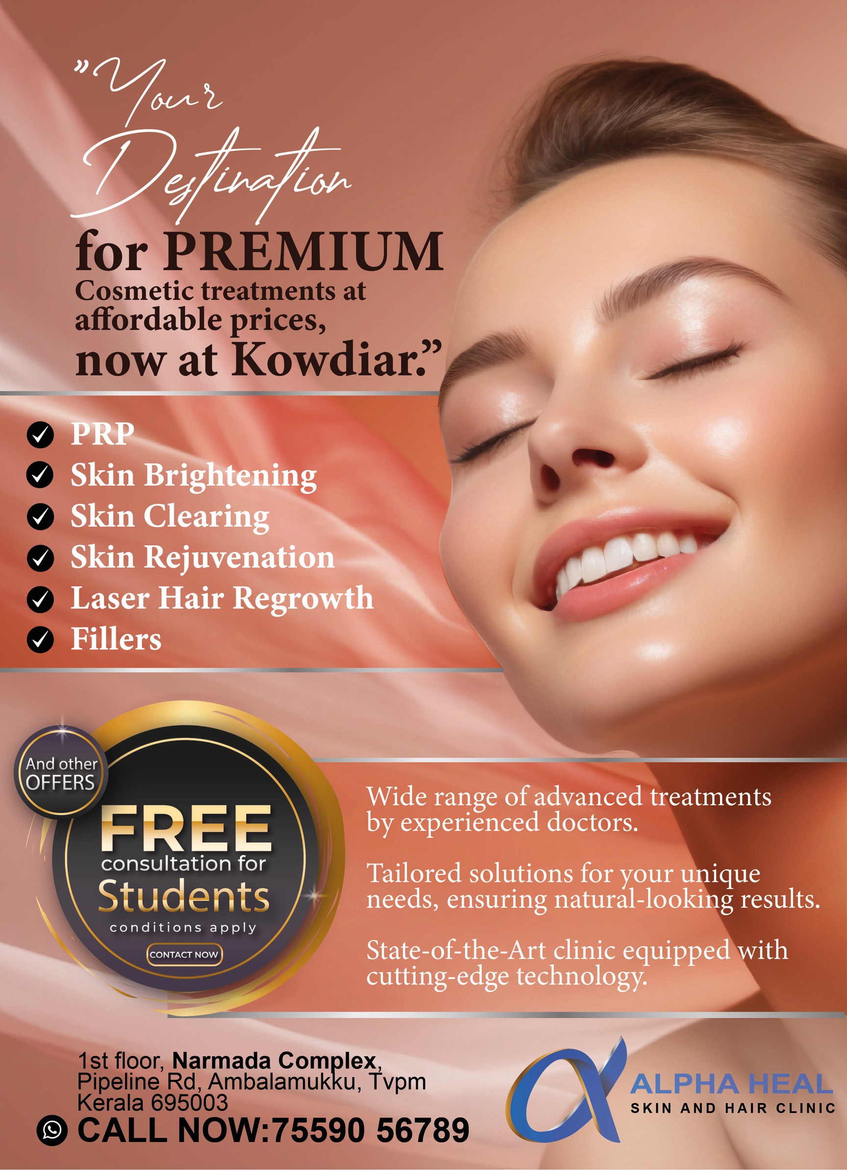 Alpha Heal Kowdiar in Kowdiar,Thiruvananthapuram Best Skin Care