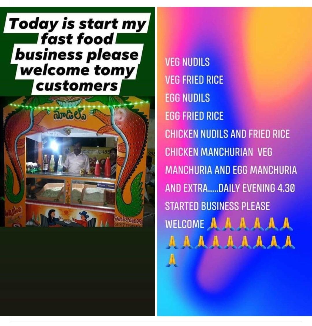 Sri Manikanta Fast Foods in gunadala,Vijayawada Best Street Food in