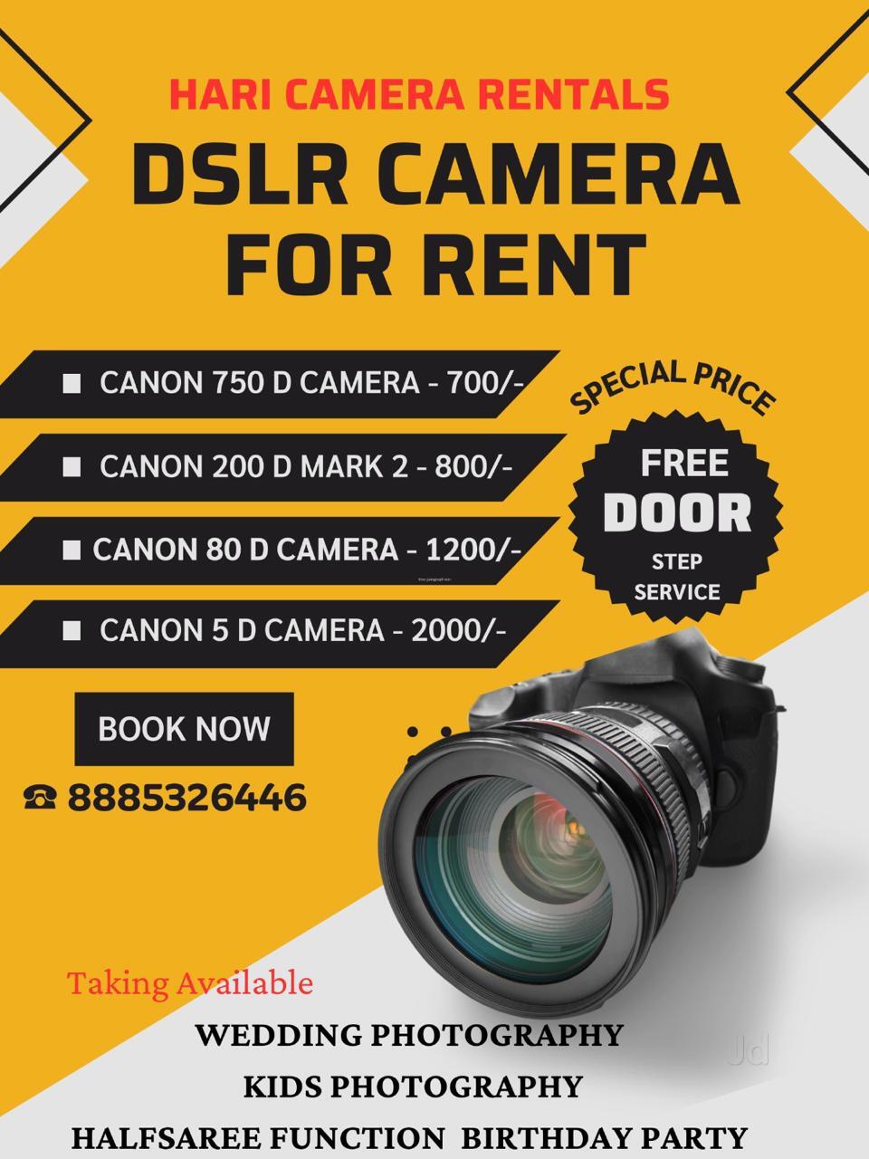 Camera on rent discount