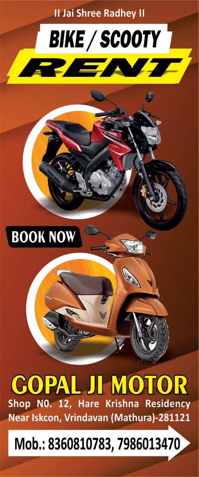 Top Bike On Rent in Sikri - Best Two Wheeler Rental near me